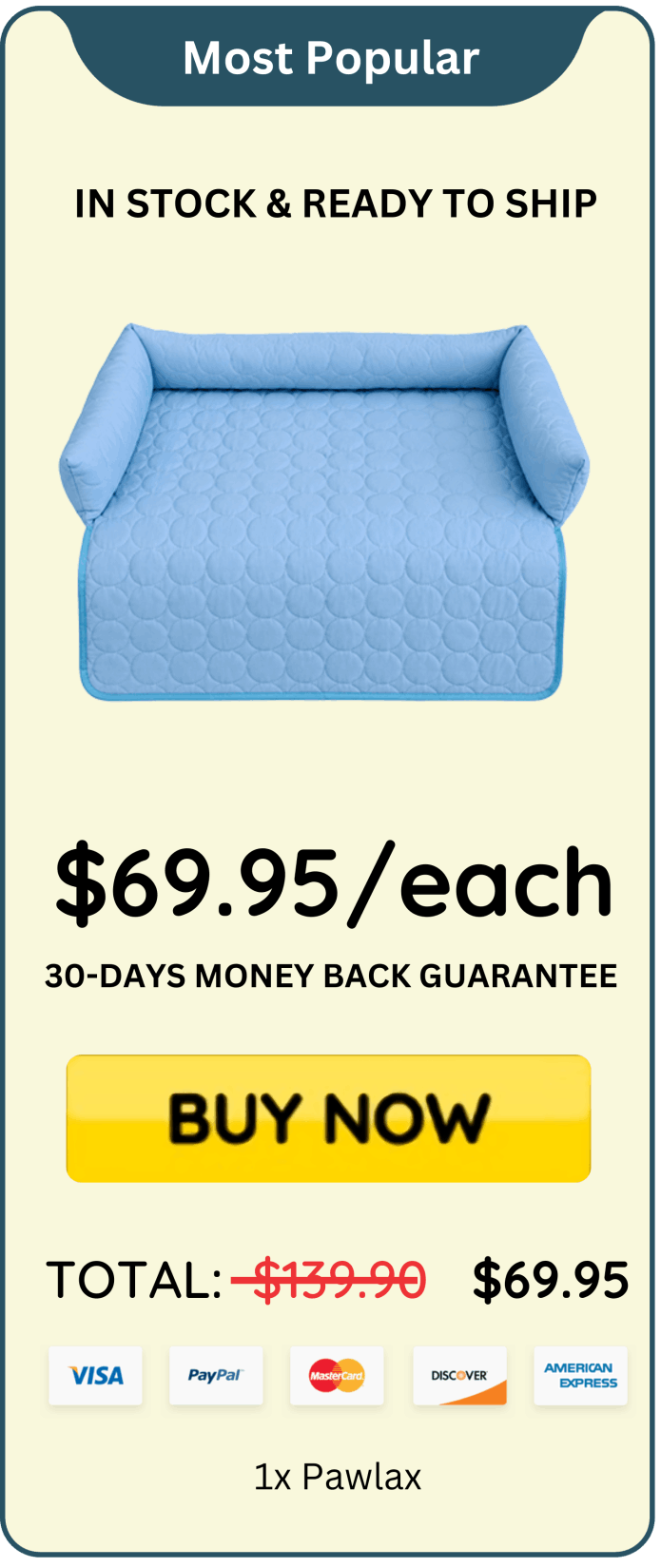 PawLax Cooling Mat offer price 